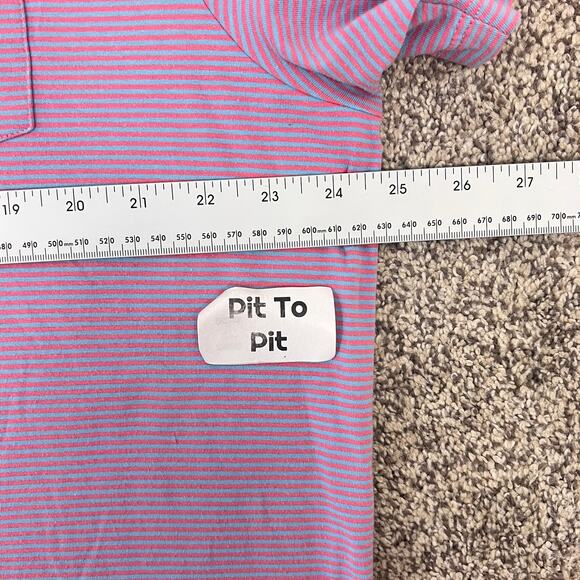 Vineyard Vines Mens XL Edgartown Preppy Coastal Golf Striped Polo Pima Cotton - Picture 7 of 9